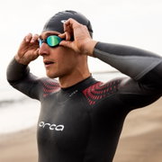 Orca - ochelari inot triatlon si ape deschise - Killa 180° - alb albastru