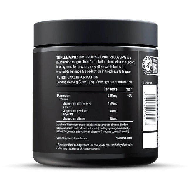 Pillar Performance - supliment magneziu Triple magnesium powder - aroma ananas si cocos 200g