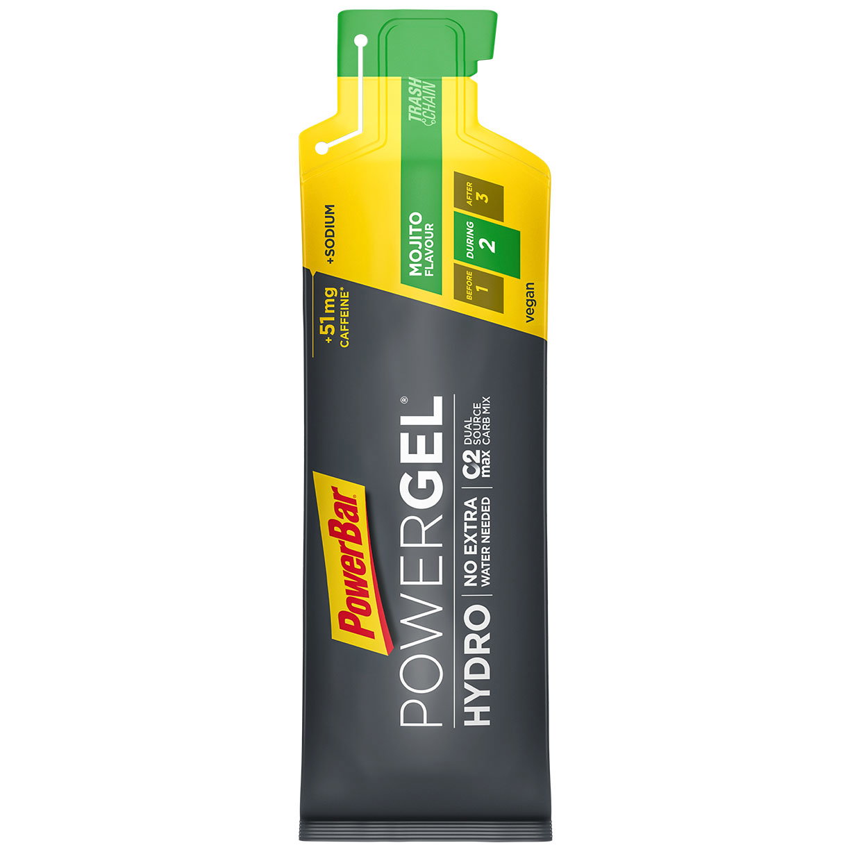Powerbar Powerbar - gel izotonic energizant cu aroma de mojito - Powergel Hydro 67ml cu cofeină