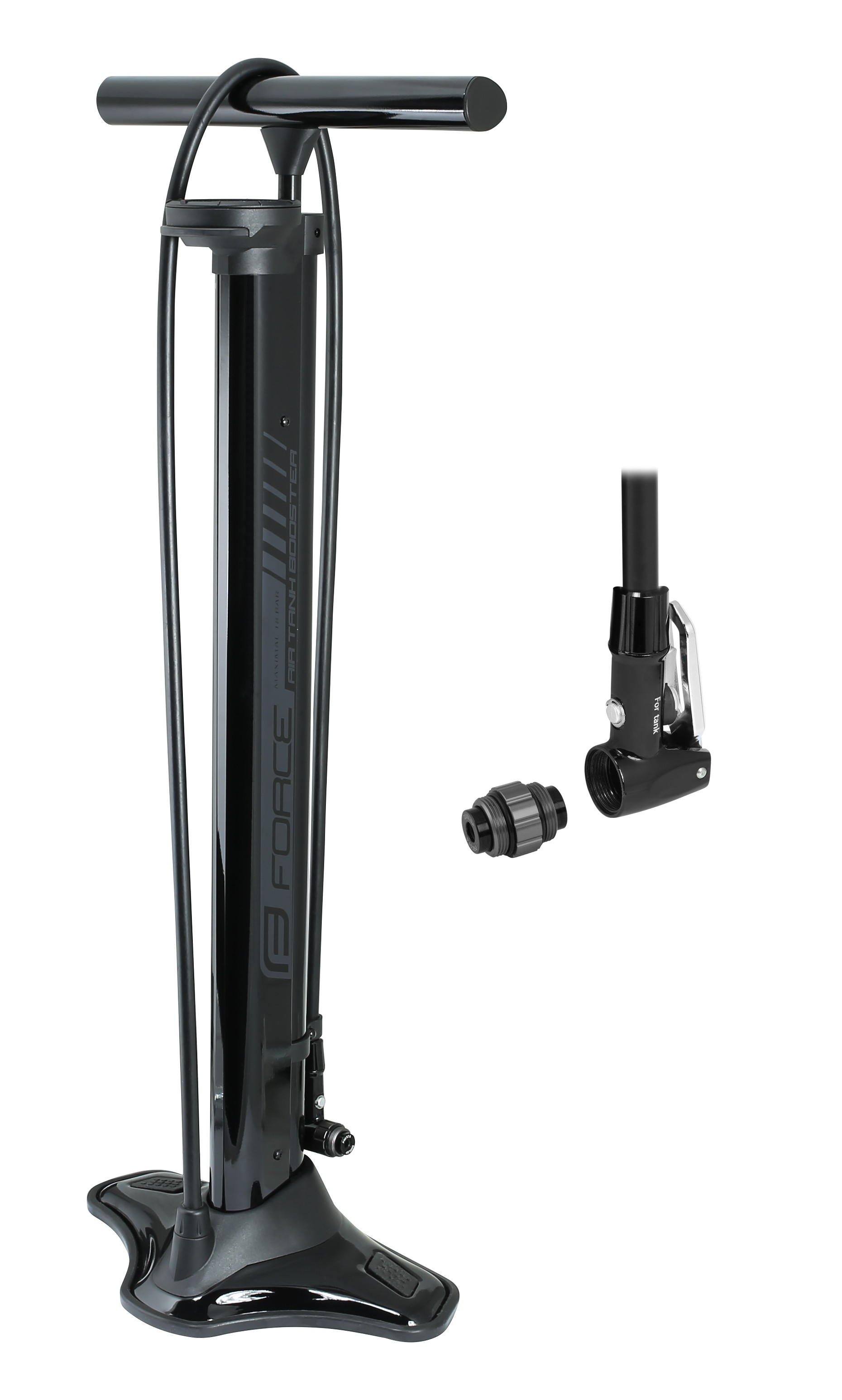 Force Pompa podea Force Air Tank Booster 18 BAR Black