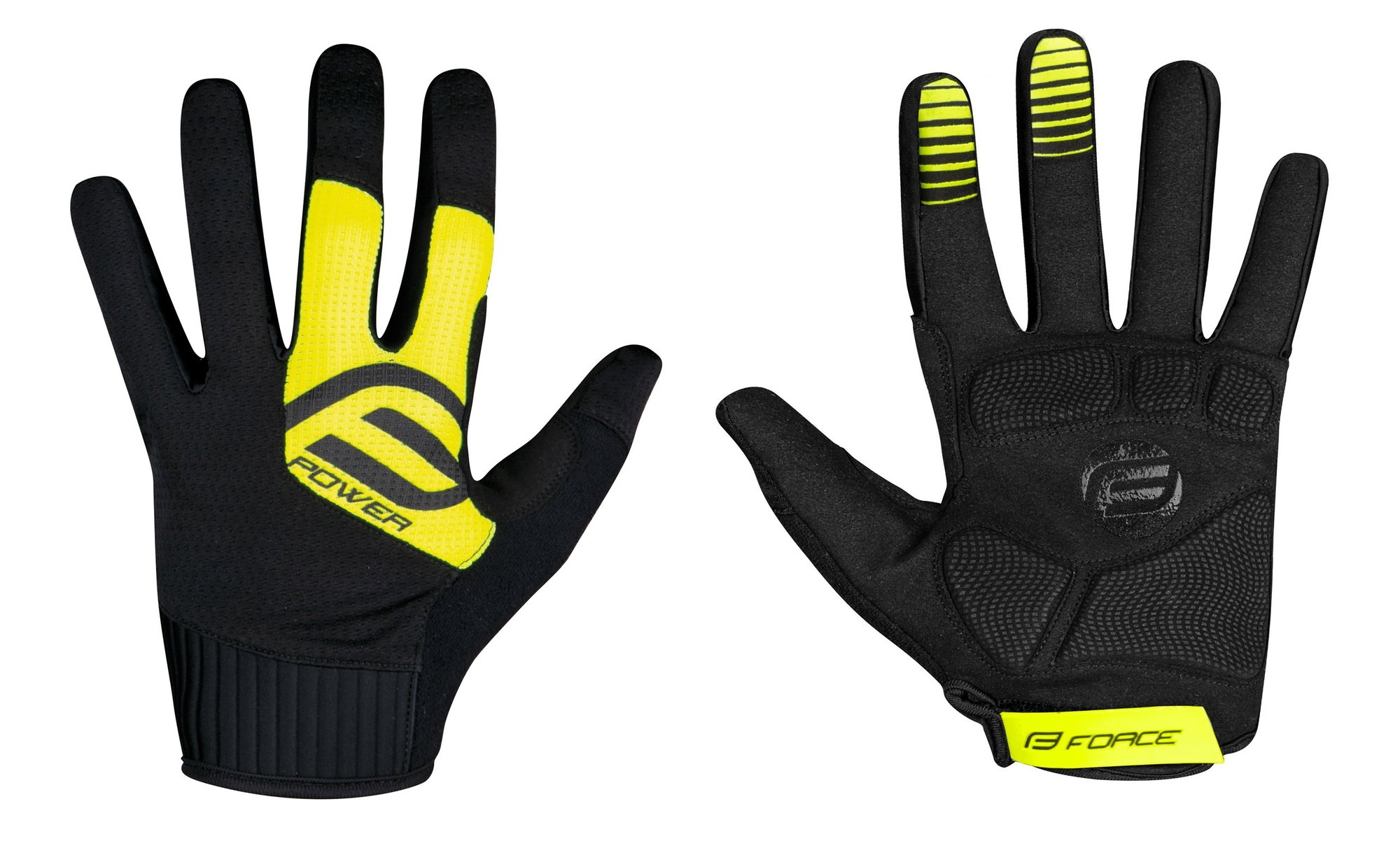 Force Manusi Force MTB Power Negru/Fluo XXL
