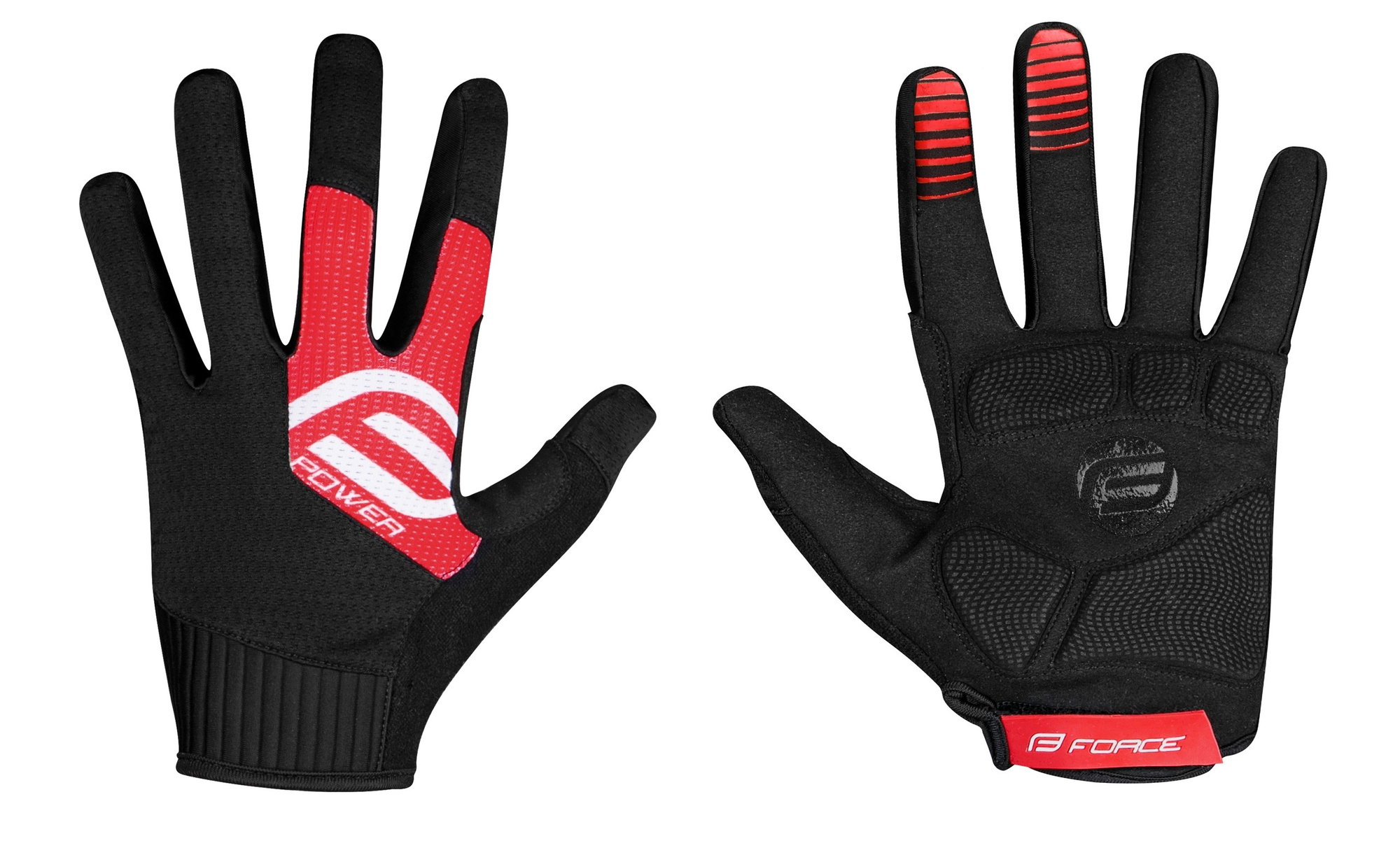 Force Manusi Force MTB Power Negru/Rosu XXL