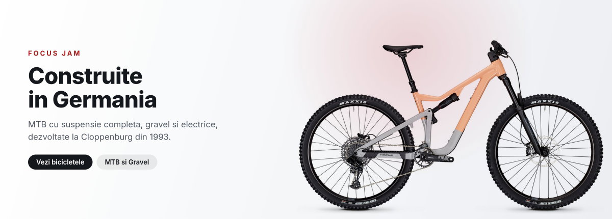Bicicleta FOCUS Jam - MTB cu suspensie completa, dezvoltata in Germania