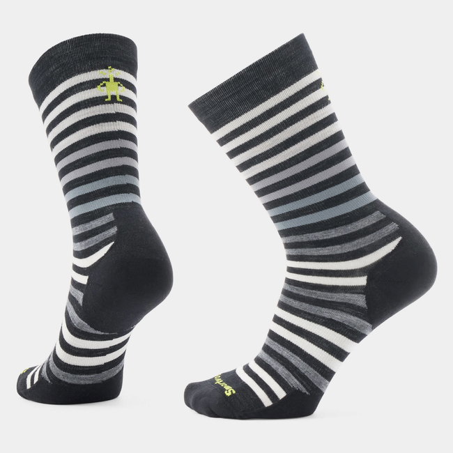 Șosete Merino Smartwool Everyday Spruce Street - negru/alb | Crew | Relaxed Fit