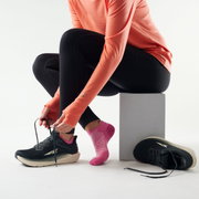 Șosete Merino alergare Smartwool Run - roz Garden Pink | Low Ankle | Zero Cushion