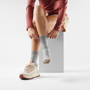 Șosete Merino hiking Smartwool Hike - gri deschis | Crew | Light Cushion