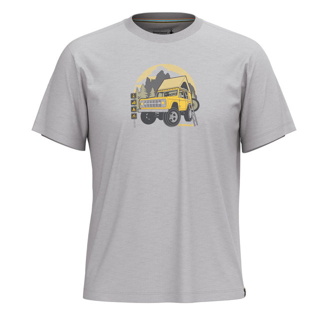 Smartwool - tricou merino - Long Weekend Short Sleeve Graphic Tee - Gri