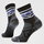 Șosete Merino hiking Smartwool Hike Zig Zag Valley - negru | Mid Crew | Light Cushion