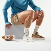 Șosete Merino casual Smartwool Everyday Stout Street - natural bej | Crew | relaxed fit