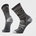 Șosete Merino hiking Smartwool Hike Mountain Range - gri Charcoal | Light Gray | Crew | Light Cushion