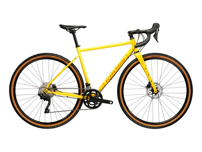 Bicicleta Gravel Kross Esker 4.0 28 inch galbena Shimano Grx