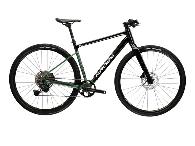 Bicicleta Gravel Kross Esker FL 28 inch neagra Shimano Cues