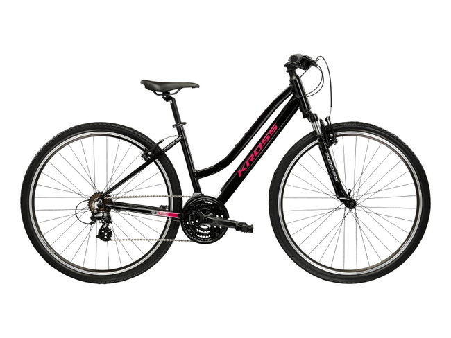 Bicicleta Trekking Kross Evado 2.0 28 inch neagra Shimano Altus