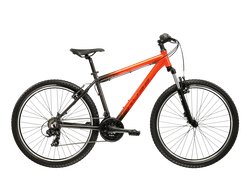Bicicleta MTB Hardtail Kross Hexagon X100 26 inch portocalie Shimano Tourney