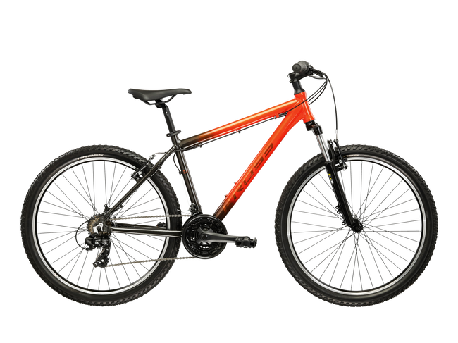 Bicicleta MTB Hardtail Kross Hexagon X100 26 inch portocalie Shimano Tourney