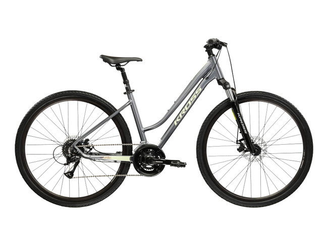 Bicicleta Trekking Kross Evado 3.0 28 inch gri Shimano Acera