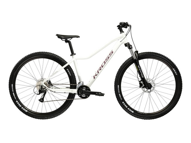 Bicicleta MTB Hardtail Kross LEA 4.0 27.5 inch alba Shimano Acera