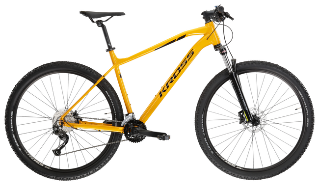 Bicicleta MTB Hardtail Kross Level 2.0 29 inch galbena Shimano Cues