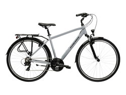 Bicicleta Trekking Kross Trans 1.0 28 inch gri Shimano Tourney