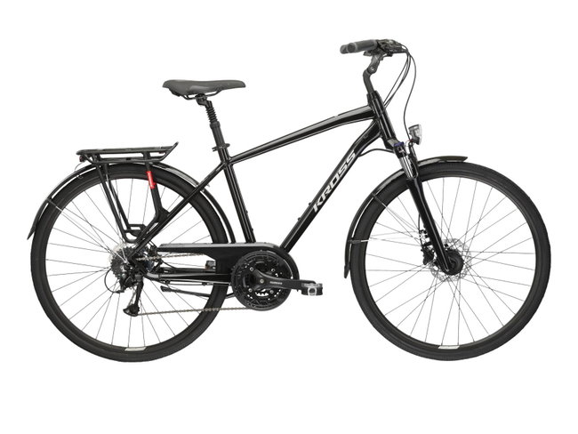 Bicicleta Trekking Kross Trans 5.0 PP 28 inch neagra Shimano Acera