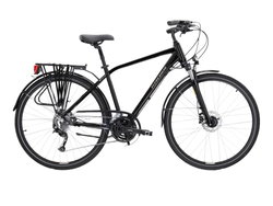 Bicicleta Trekking Kross Trans 5.0 AL 28 inch neagra Shimano Alivio