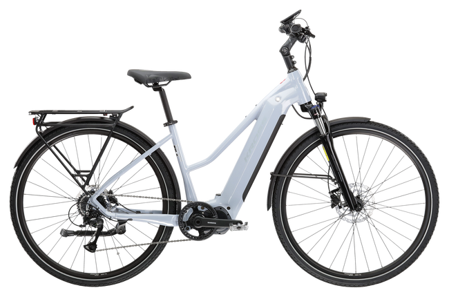 Bicicleta Electrica Trekking Kross Trans Hybrid 4.0 28 inch gri Shimano Acera