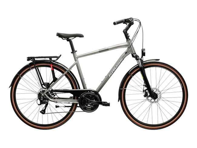Bicicleta Urban Kross Trans 3.0 ULT.RA 28 inch argintie Shimano Acera