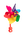 Kross Pinwheel For Handlebar Rainbow