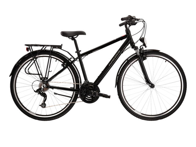Bicicleta Trekking Kross Trans 1.0 SR 28 inch neagra