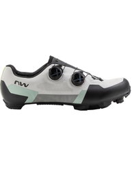 Pantofi ciclism MTB XC Northwave Extreme XT - gri/verde salvie | talpă carbon