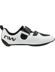 Pantofi ciclism sosea si triatlon Northwave Tribute - alb/negru | performanță