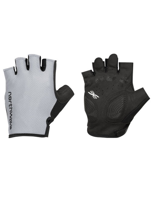 Mănuși ciclism Northwave Active Max - gri deschis | degete scurte