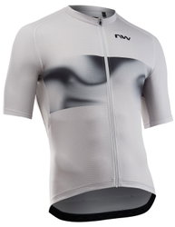 Tricou ciclism Northwave Force Evo - gri deschis | jersey bărbați vară