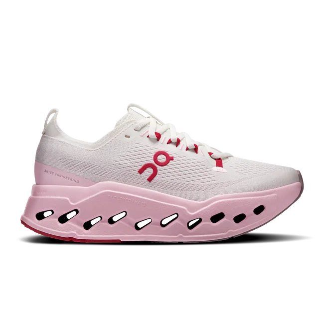 Pantofi alergare On Cloudsurfer Max W - amortizare maximă - Ivory | Peony