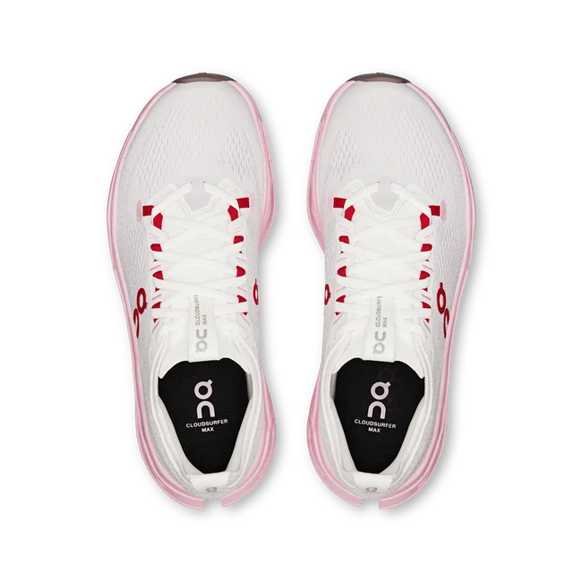 Pantofi alergare On Cloudsurfer Max W - amortizare maximă - Ivory | Peony