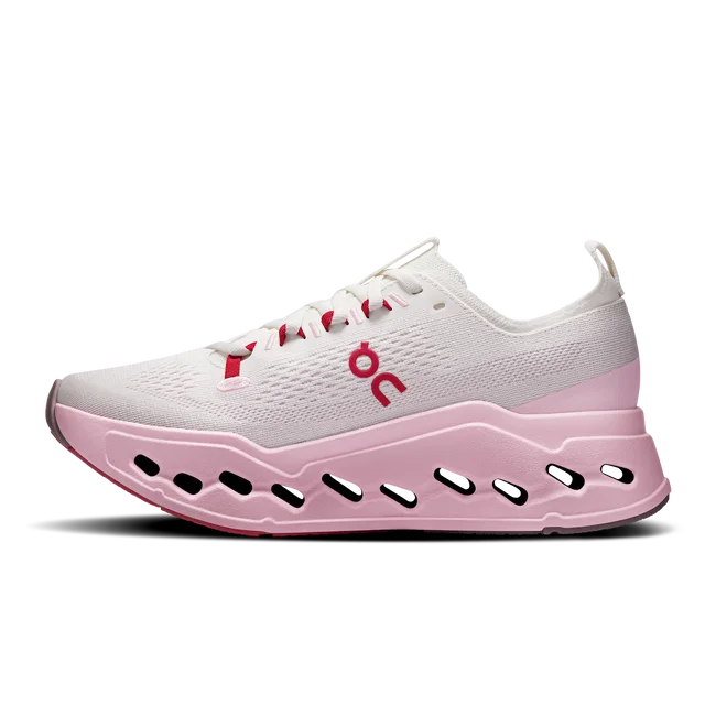Pantofi alergare On Cloudsurfer Max W - amortizare maximă - Ivory | Peony
