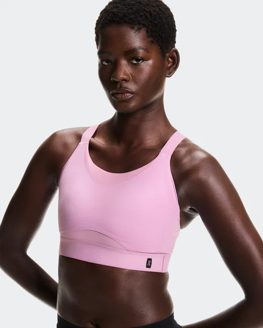 Bustieră On Performance Bra W - roz Sakura | suport mediu alergare