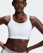 Bustieră On Performance Bra W - albă | suport mediu alergare