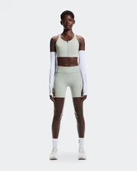 Bustieră alergare On Endurance Bra Zip W - gri Tin | suport ridicat