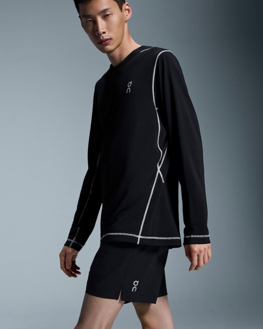 Pantaloni scurți On 5" Core Shorts - negru | stretch 4 direcții