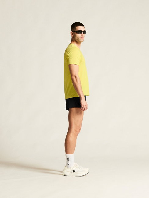 Tricou alergare Craft Race Day SS Tee 2 - galben | ultraușor performanță