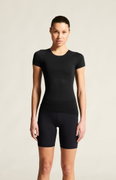 Tricou femei Craft Pro Dry Nanoweight SS - negru | strat de bază ultraușor