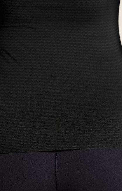 Tricou femei Craft Pro Dry Nanoweight SS - negru | strat de bază ultraușor