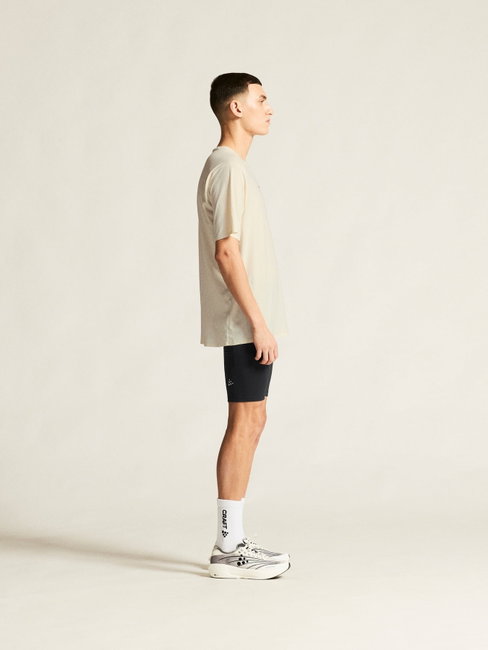 Tricou alergare Craft Hypervent Tee - alb | ventilație maximă