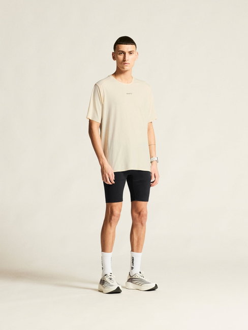 Tricou alergare Craft Hypervent Tee - alb | ventilație maximă