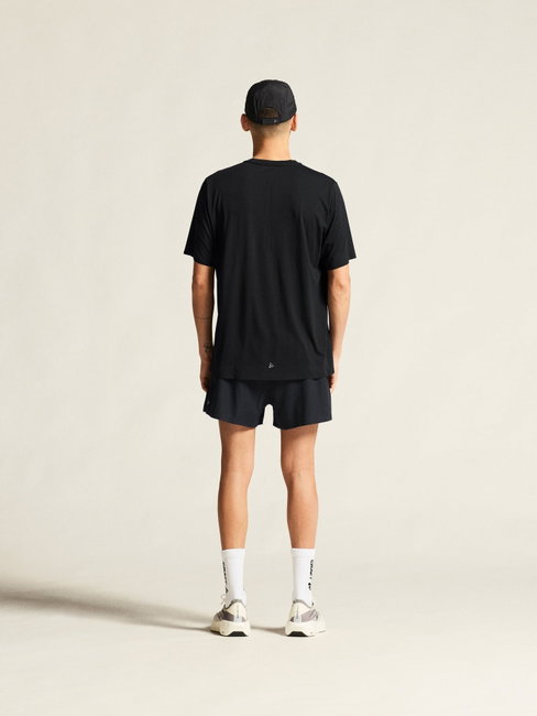 Tricou alergare Craft Hypervent Tee - negru | ventilație maximă