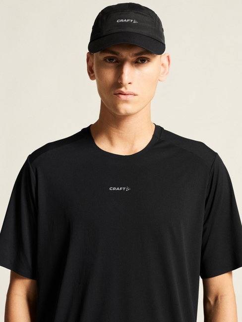 Tricou alergare Craft Hypervent Tee - negru | ventilație maximă