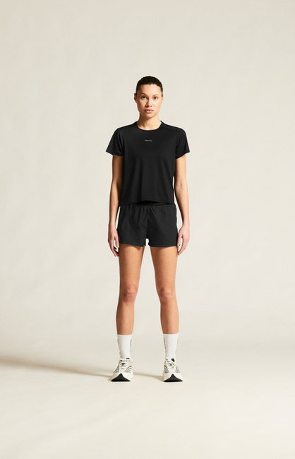 Tricou alergare Craft Hypervent Tee W - negru | ventilație perforată