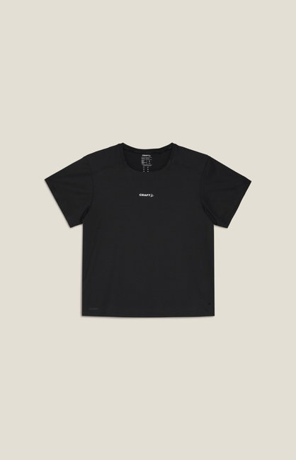 Tricou alergare Craft Hypervent Tee W - negru | ventilație perforată