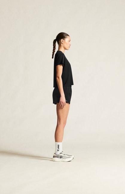 Tricou alergare Craft Hypervent Tee W - negru | ventilație perforată